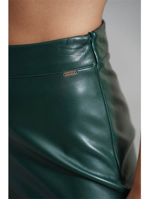Pantalone in ecopelle Nualy | I25N5420VERDE BOSCO